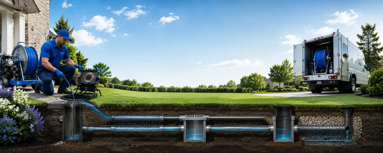 Outdoor drain cleaning information for Haworth, NJ